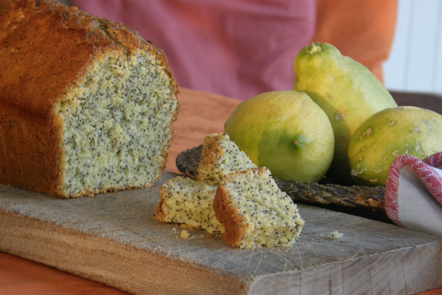 Cake au citron et aux graines de pavot