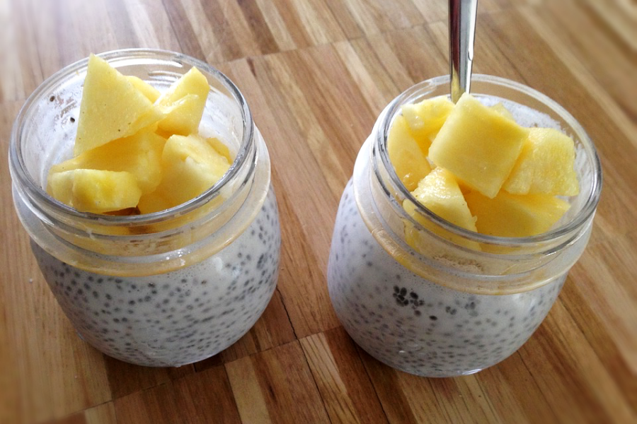 Chia pudding à la mangue