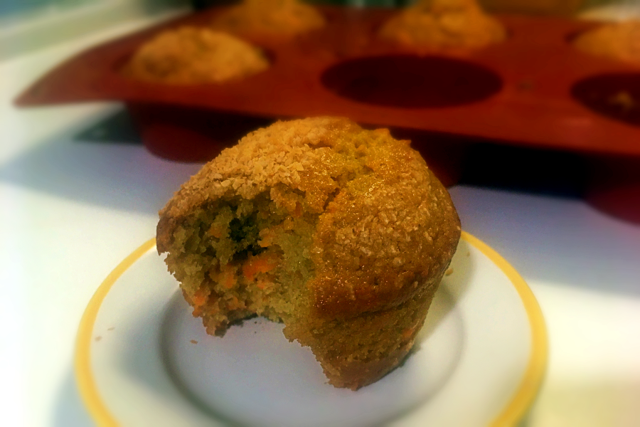 Muffins aux carottes et aux raisins