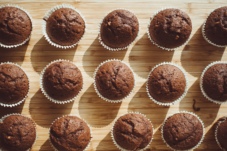 Muffins au chocolat express