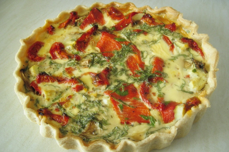 Tarte poivron courgette chèvre