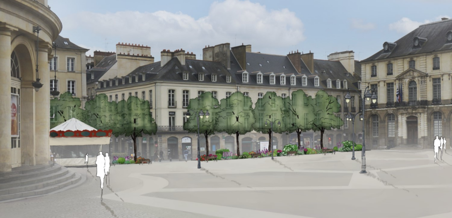 Des arbres et une végétalisation persistante