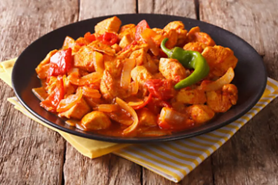 Recette facile d'émincé de poulet indien jalfrezi