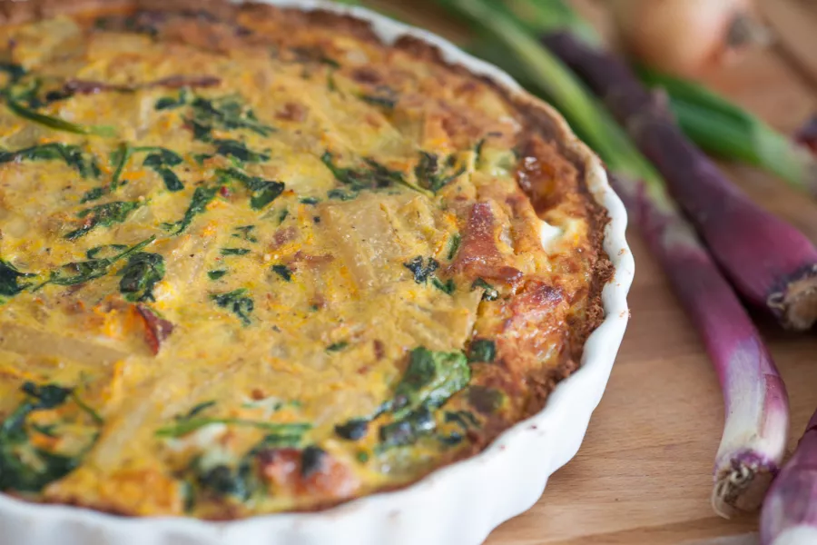 Recette facile de quiche aux poireaux maison avec pâte croustillante