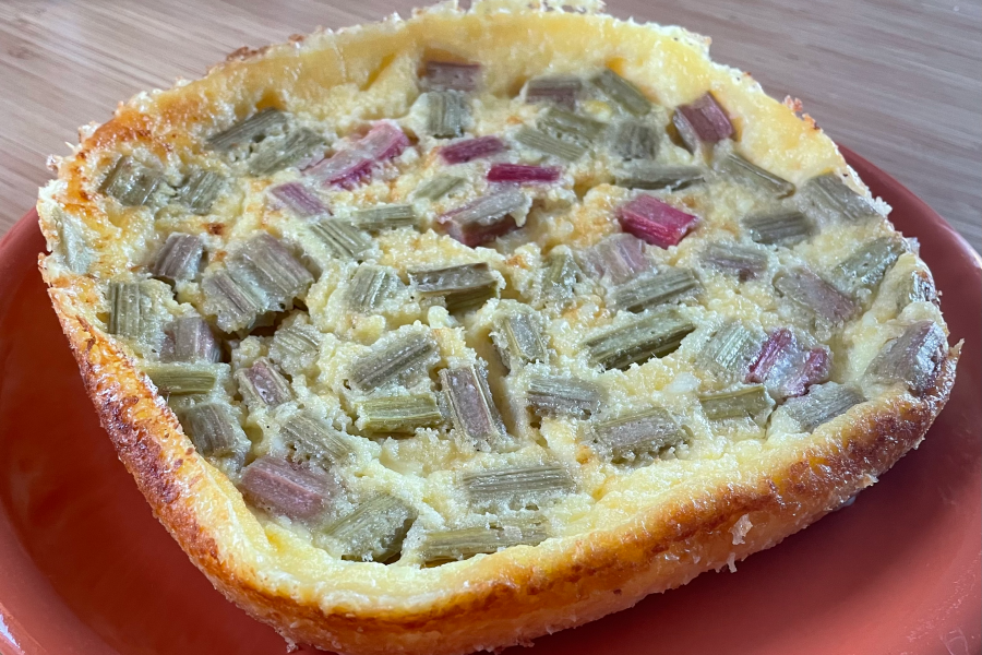 Clafoutis à la rhubarbe