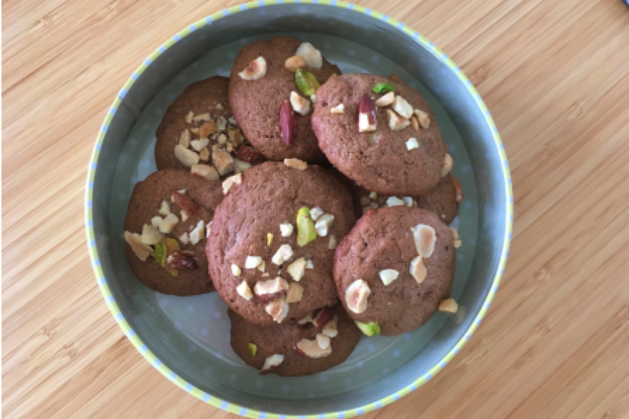 Cookie vegan à la pâte à tartinée