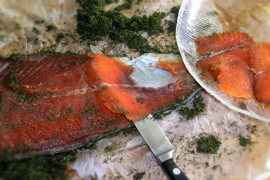 Saumon gravlax