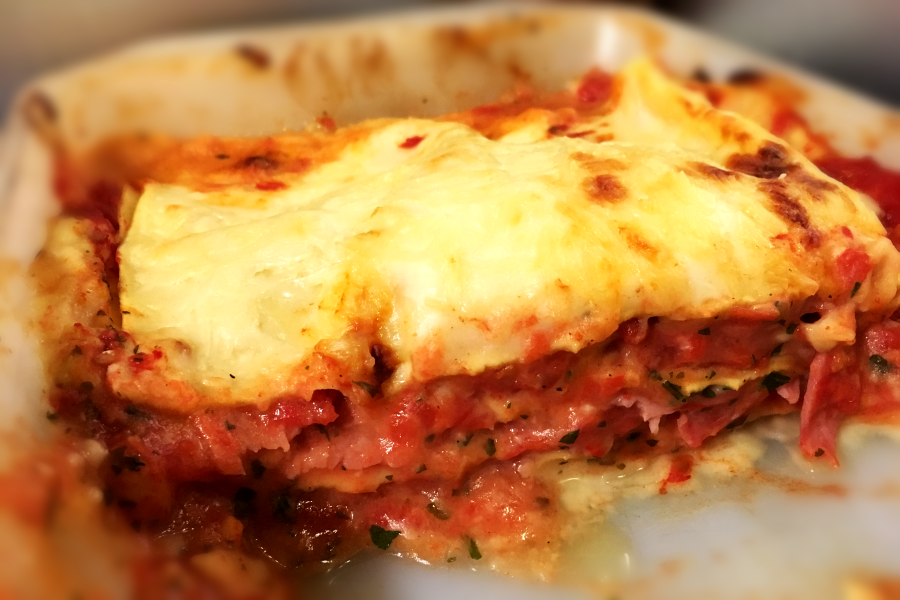 Lasagnes au jambon