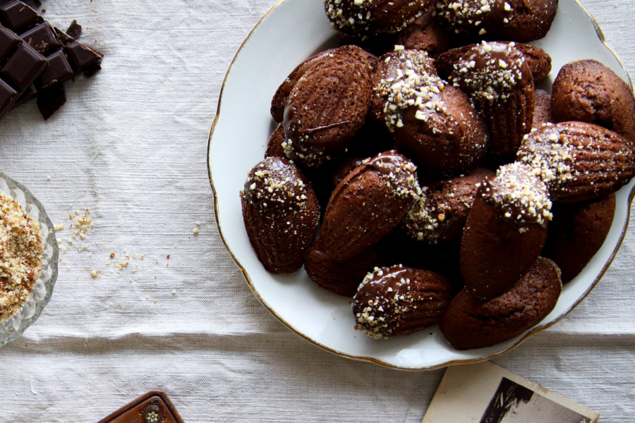 Madeleines au chocolat