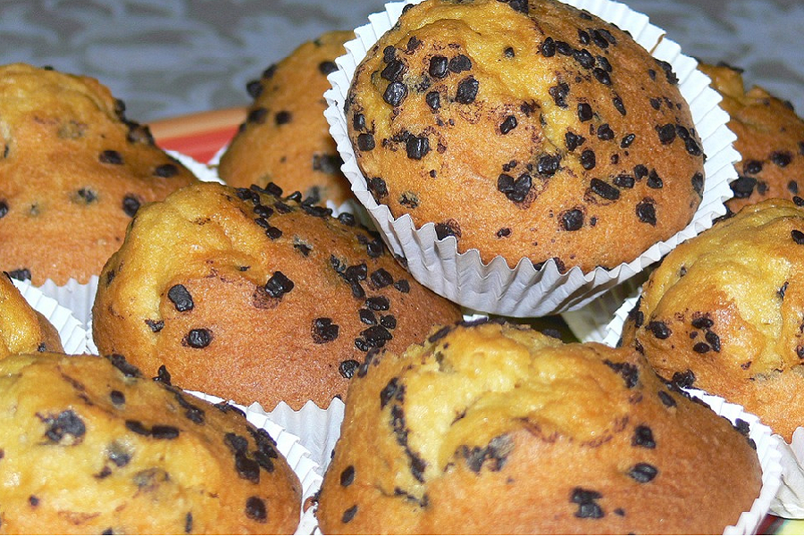 Muffins aux pépites de chocolat