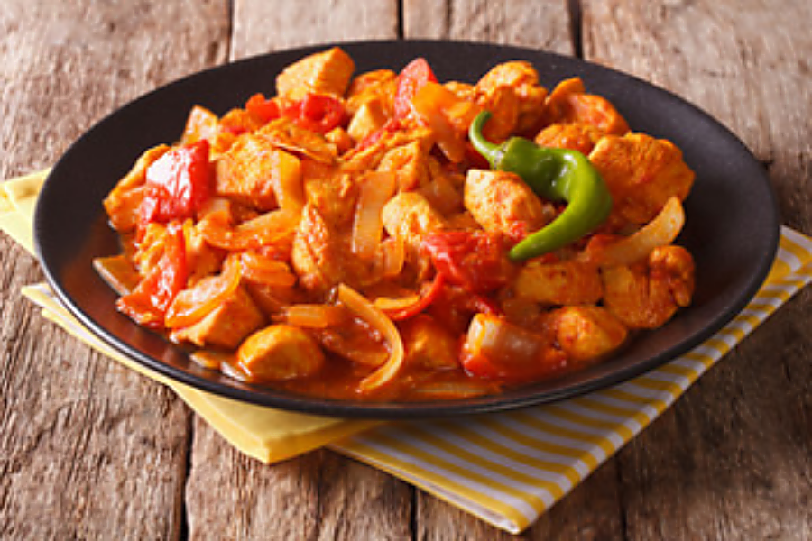 Emincé de poulet Jalfrezi