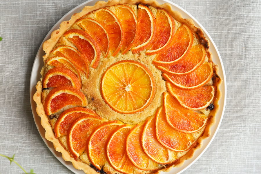 Tarte fine à l'orange