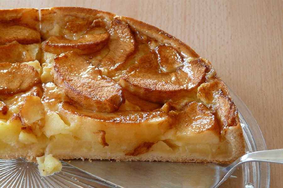 Tarte crémeuse aux pommes 