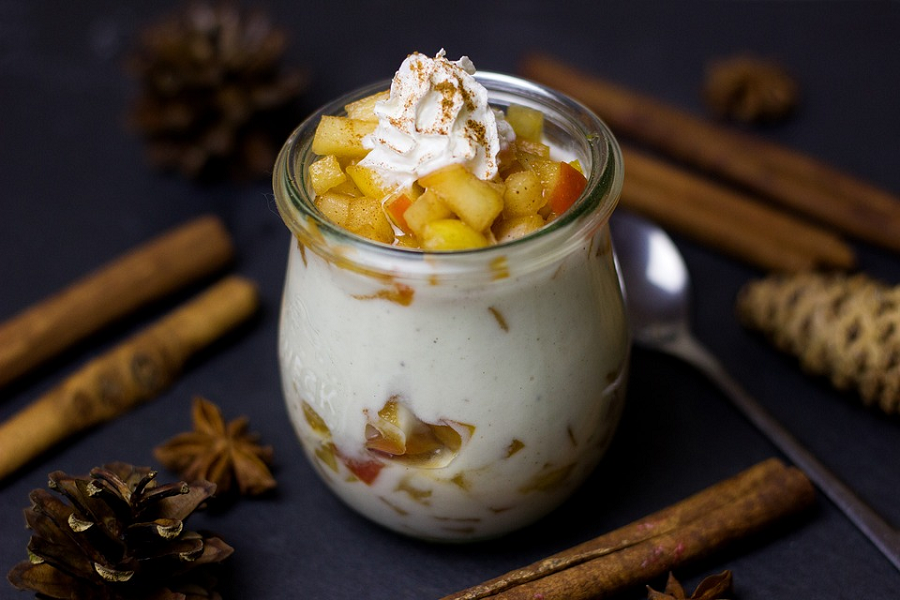 Verrine pomme caramel