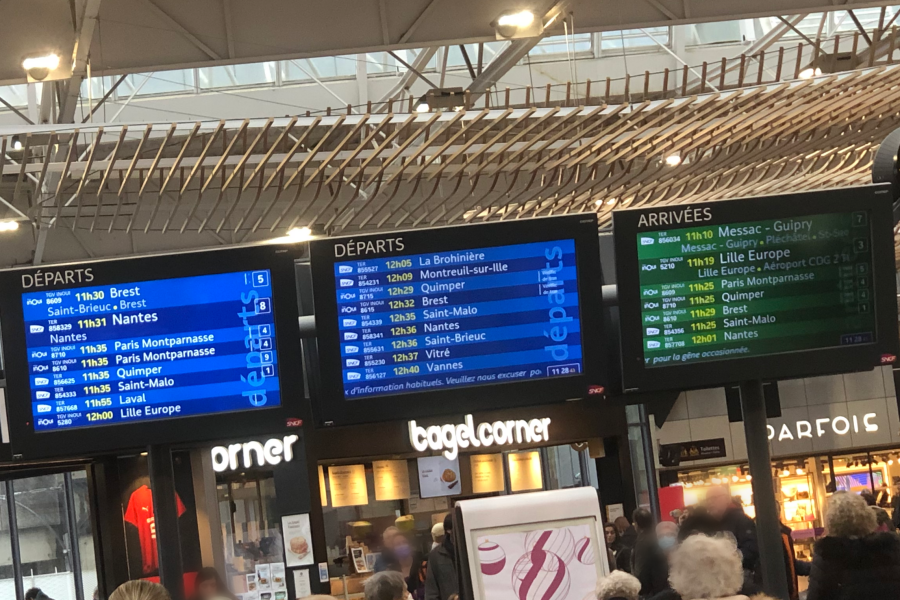 Seulement 2 TGV Atlantique sur 3 pour le week-end de Noël