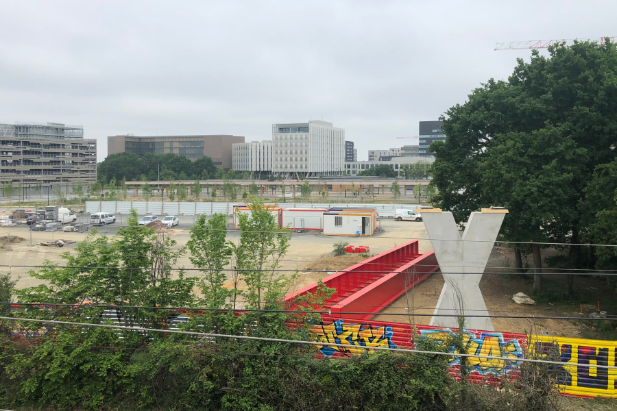 A la Courrouze, bientôt une nouvelle passerelle au dessus de la voie ferrée