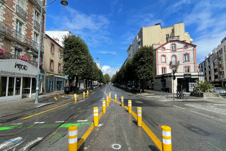 Une chaussée rénovée et plus d'espace pour les vélos sur le boulevard de la Tour d'Auvergne